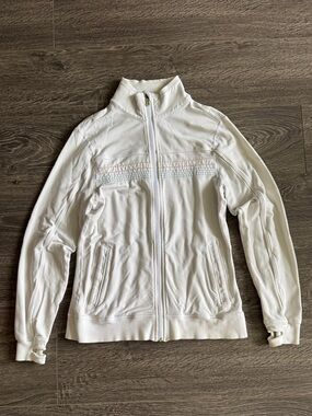 lululemon athletica White Zip-Up Jacket